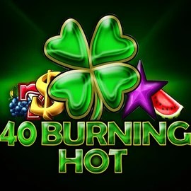 40 Burning Hot slot logo by Amusnet Interactive at PricedUp Casino40 Burning Hot