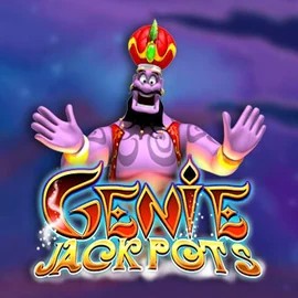 Genie Jackpots online game logo by Blueprint Gaming on pricedup.eu.com
