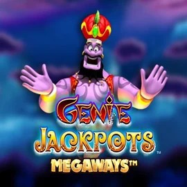Logo of Genie Jackpots Megaways from Blueprint Gaming at PricedUp Casino