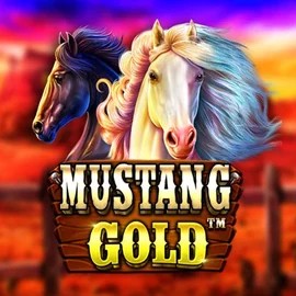 Mustang Gold logo – Slots by Pragmatic Play at PricedUp Casino