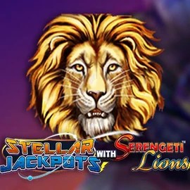 Stellar Jackpots with Serengeti Lions slot icon by Lightning Box Game, available at PricedUp Casino