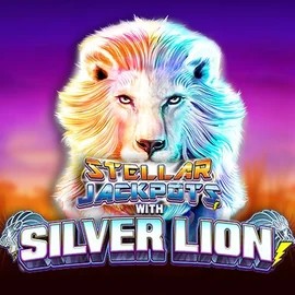Stellar Jackpots with Silver Lion by Lightning Box Game, showcased at pricedup.eu.com – game logo