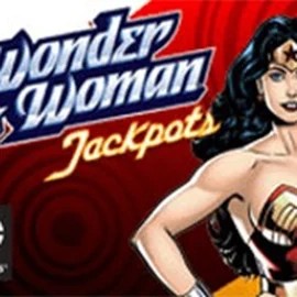 Wonder Woman Jackpots slot logo by Amaya at PricedUp Casino